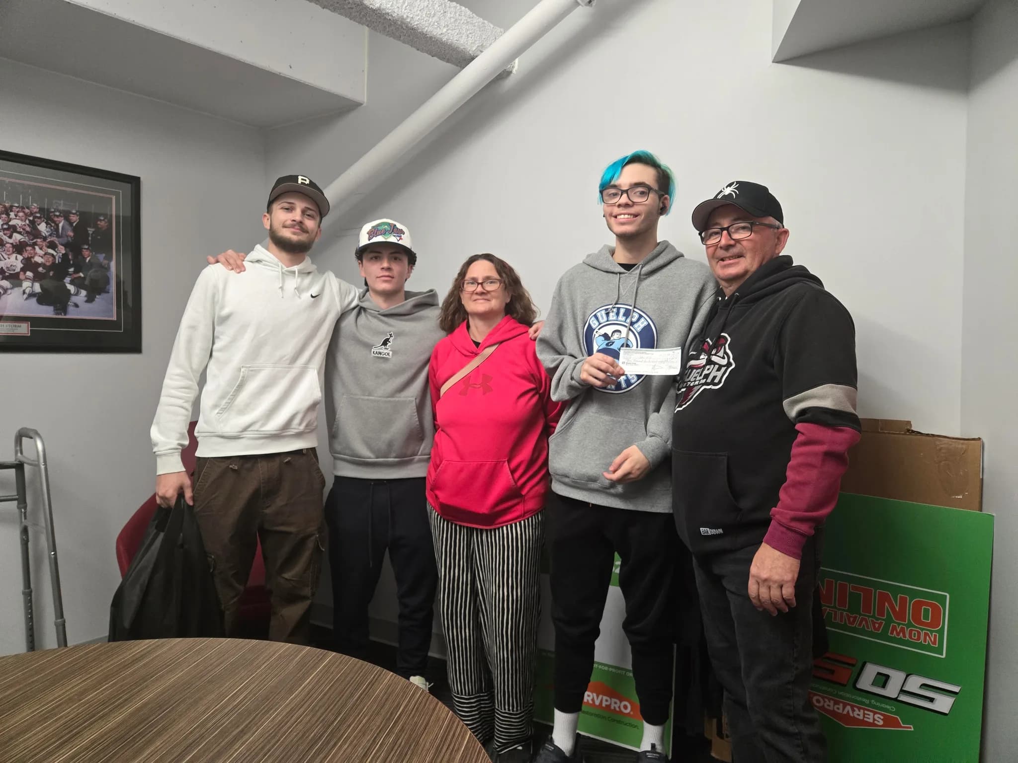 Guelph Storm 50/50 winner John Hill from Cambridge
